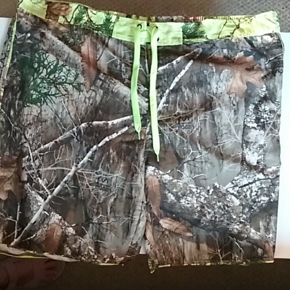 $10. FIRM PRICE Real Tree board short swim trunks